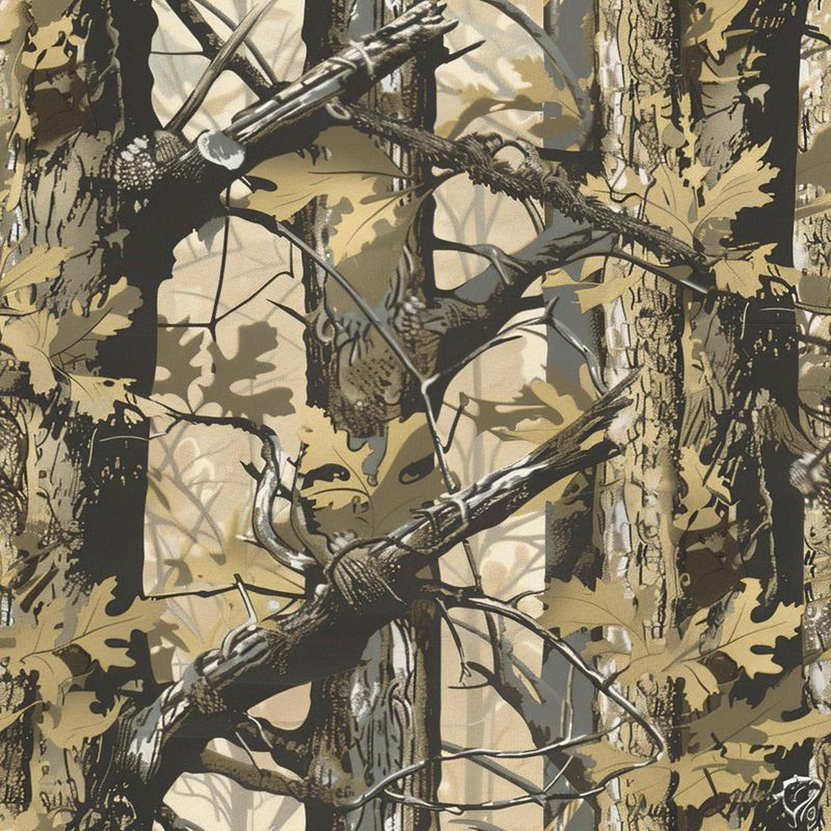 Forest Camouflage Pattern 5 Quilting Cotton Fabric