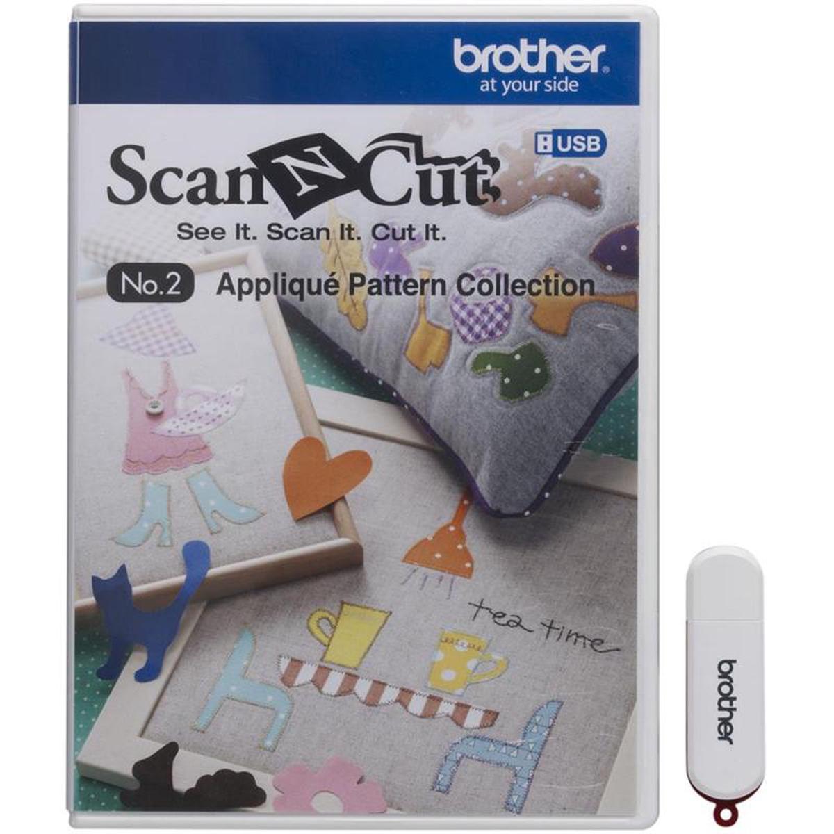 Brother ScanNCut CAUSB2 Appliqu Pattern Collection No. 2 on USB Stick