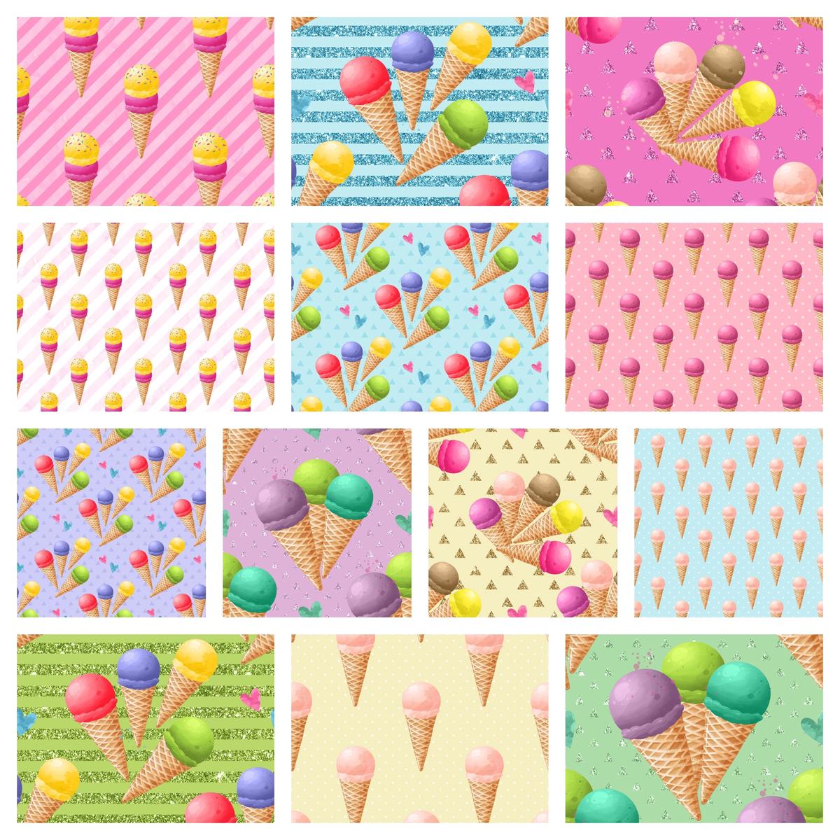 For The Love of Ice Cream Fabric Bundle - 12 Yard Bundle