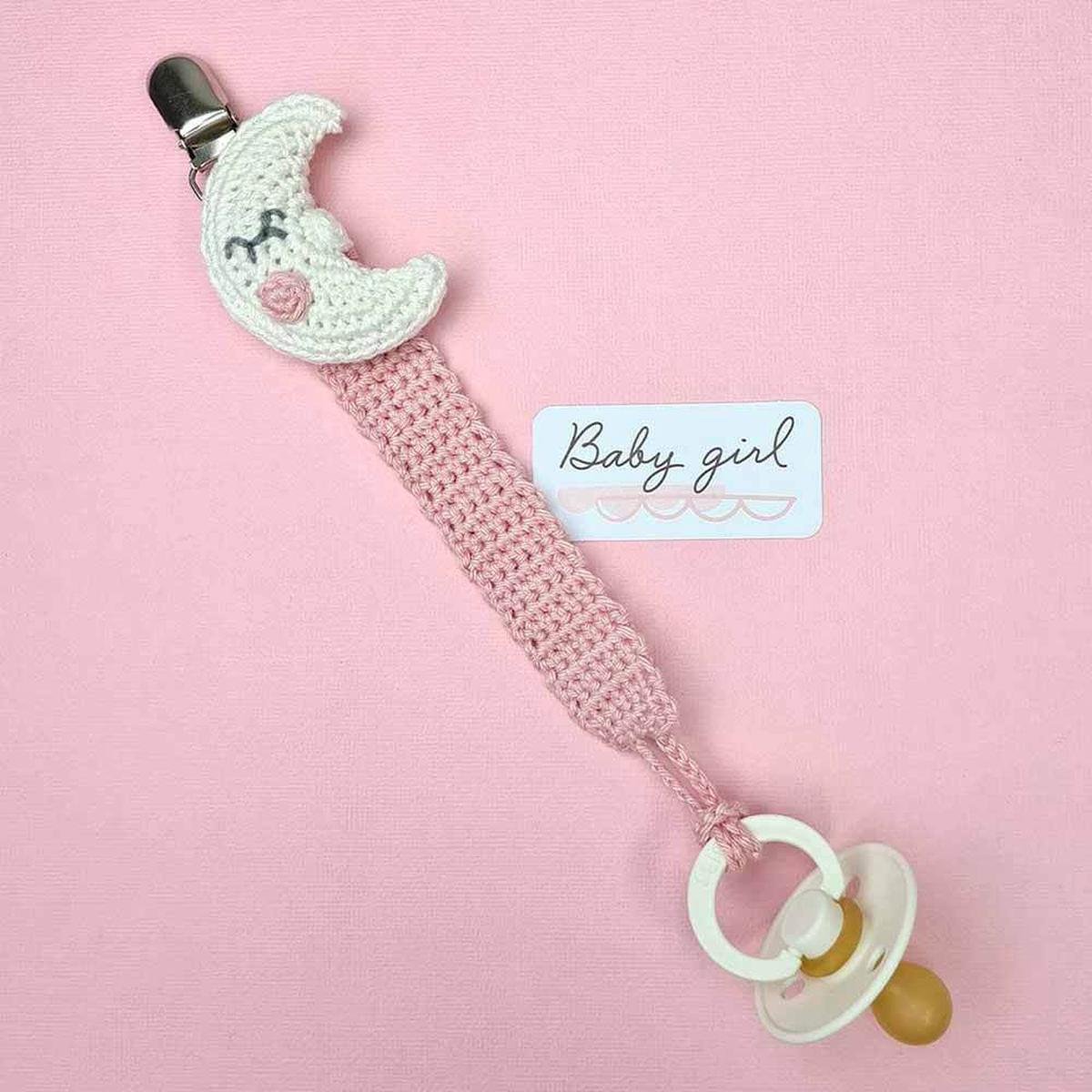Pacifier Clip Moon - Hardicraft - Complete Crochet Kit