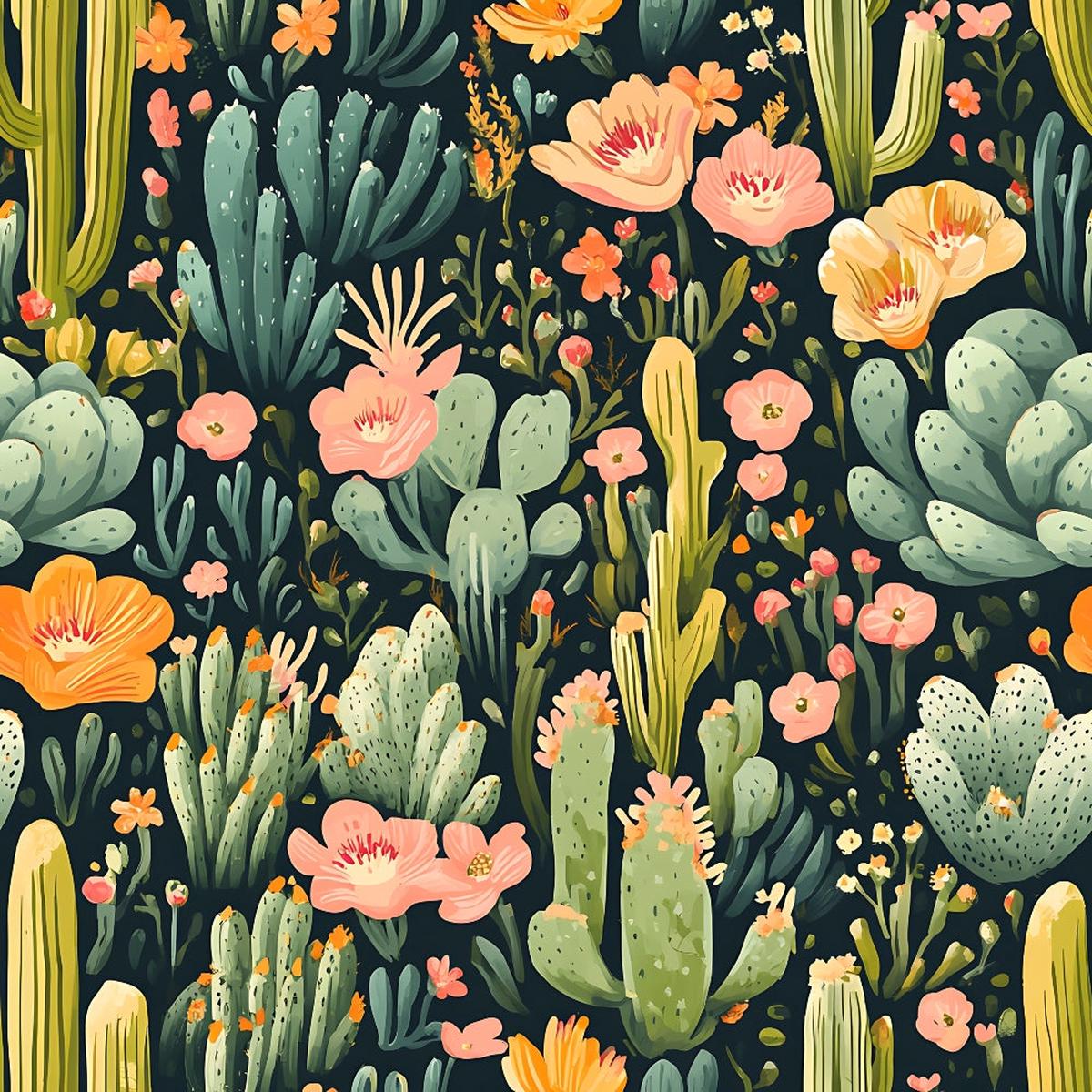 Cactus Gardens Pattern 6 Quilting Cotton Fabric