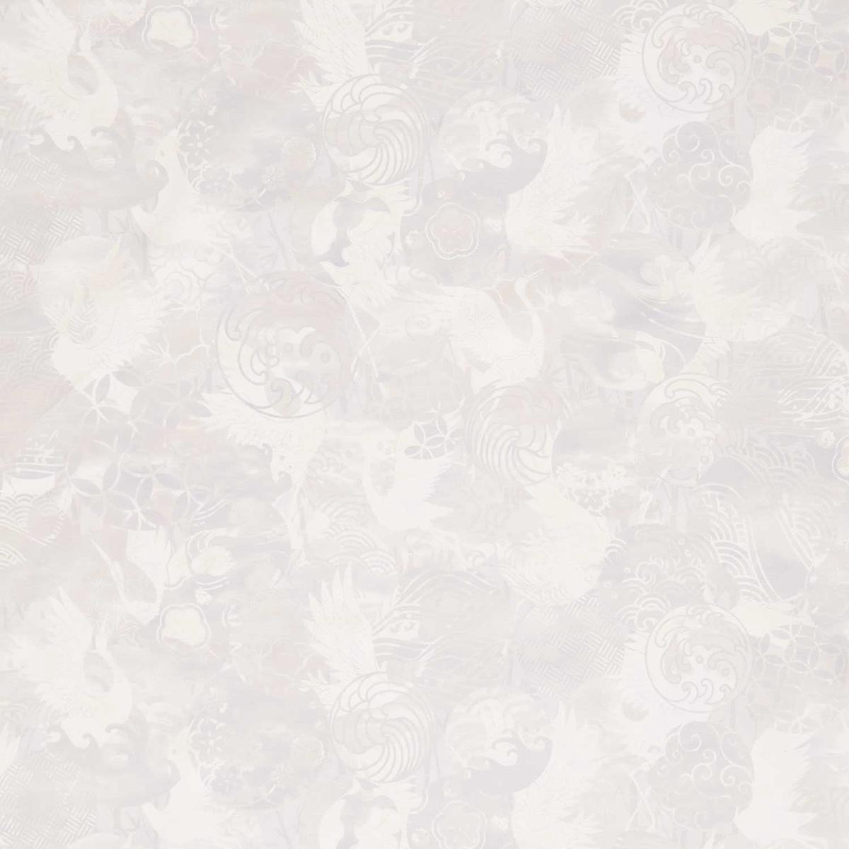 Oriental Gardens - Emblems Cream Digitally Printed Yardage