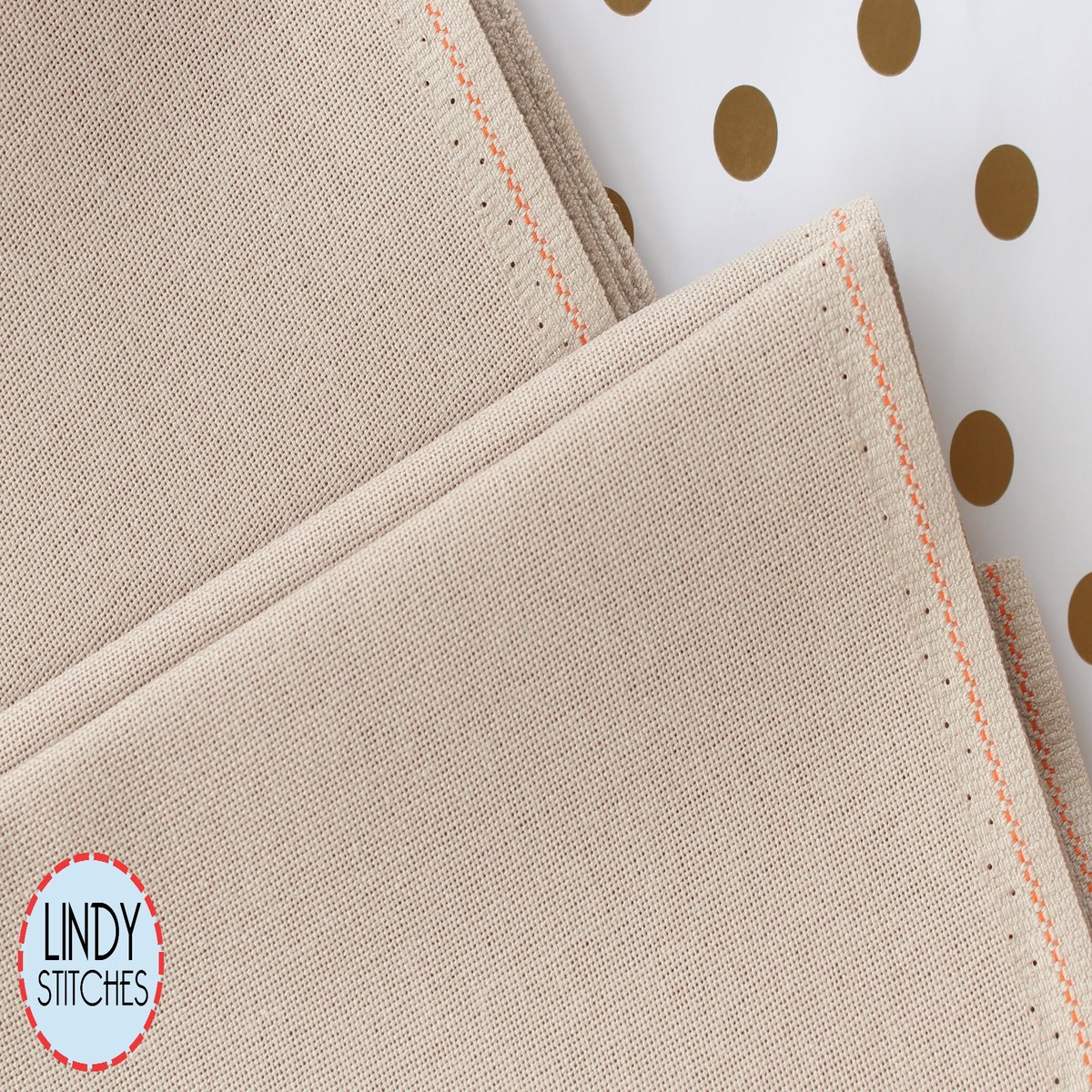 32 count Light Taupe Lugana by Zweigart Evenweave Cross Stitch Fabric