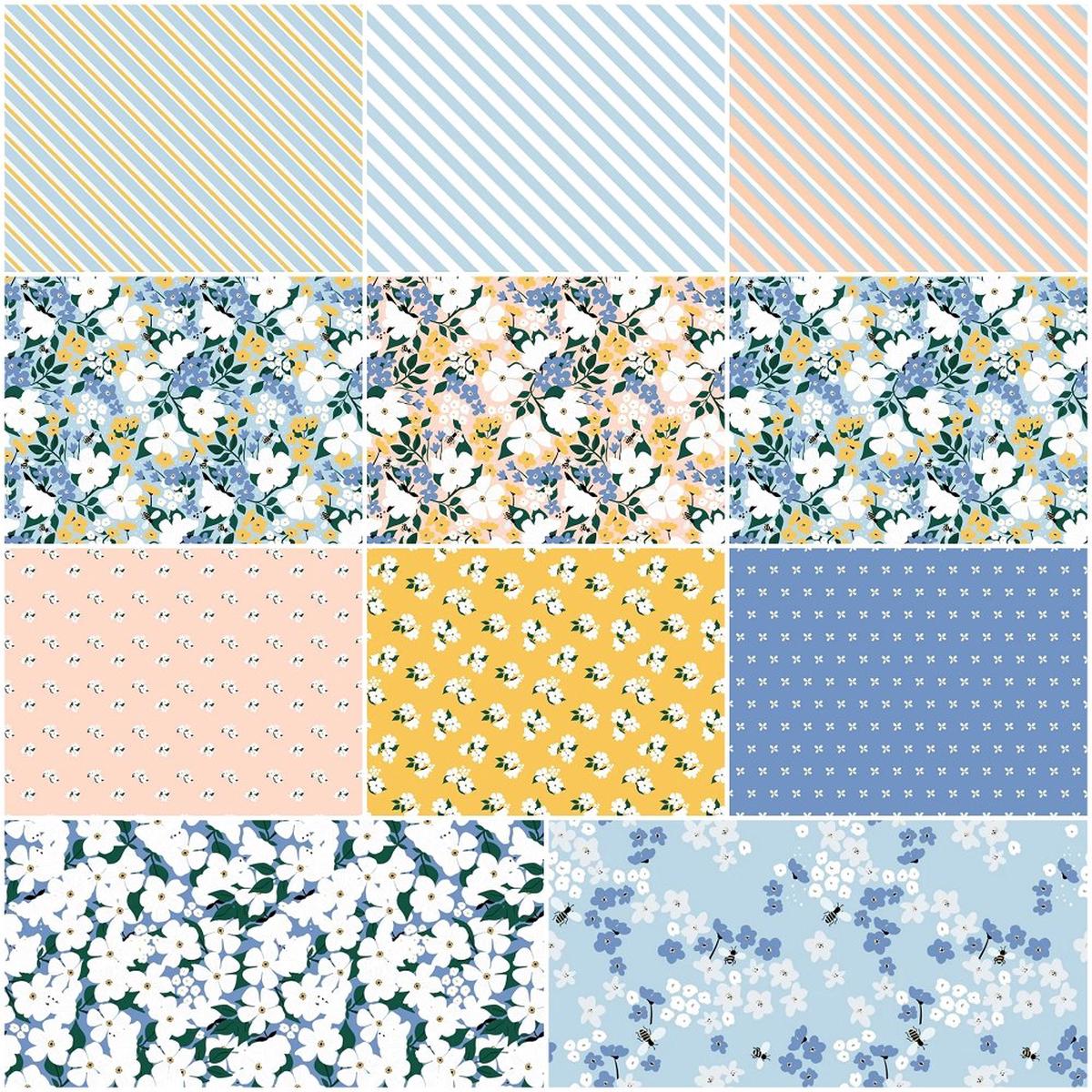 The Bees Knees Fabric Collection - 12 Yard Bundle