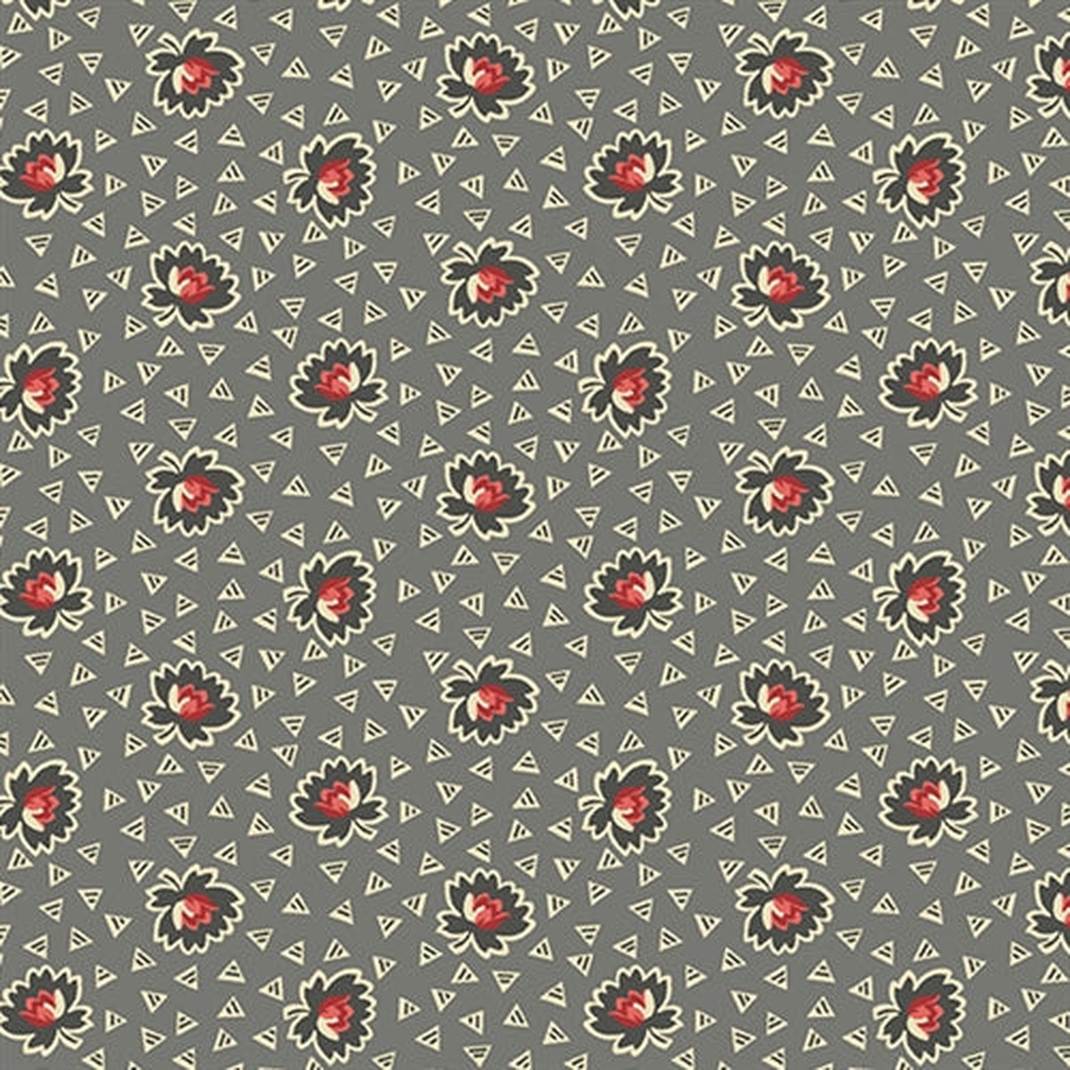 Veranda by Renee Nanneman for Andover Fabrics: Water Lily - Pewter