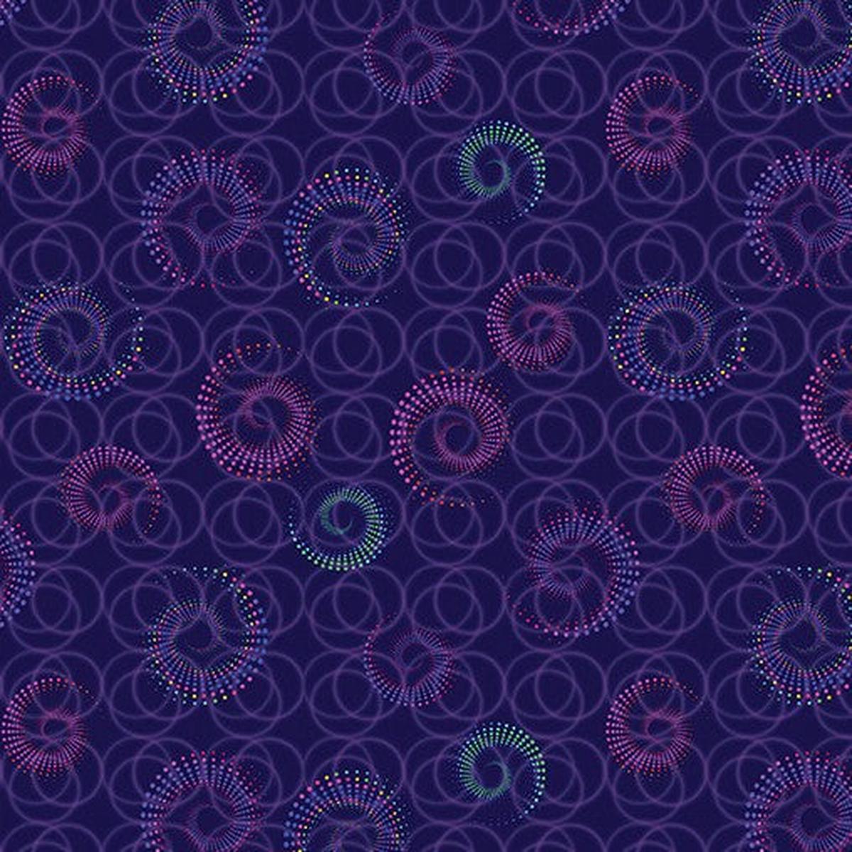 Benartex - Celestial Skies - Spiral Shower - Plum