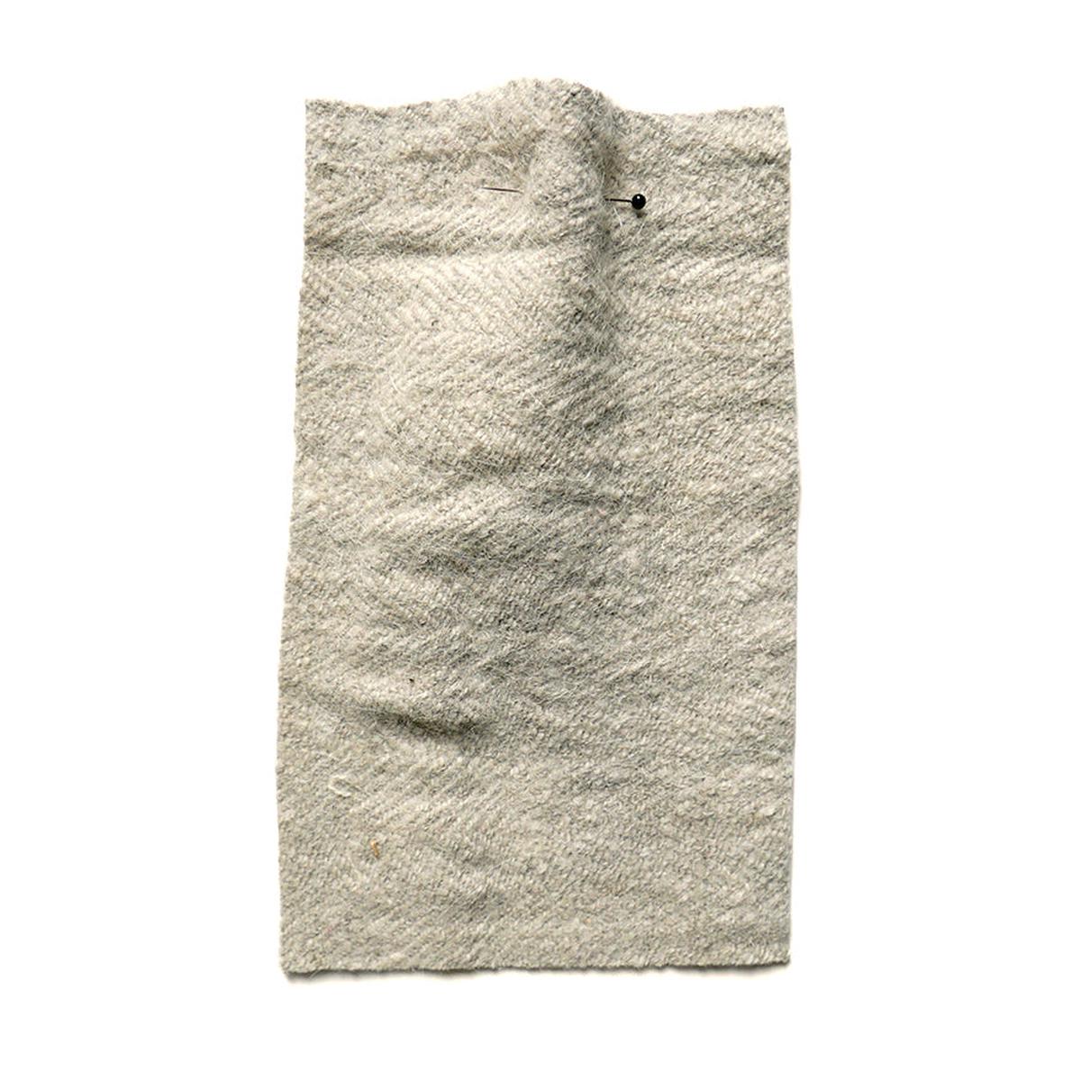 Wool Khadi Herringbone - Dove