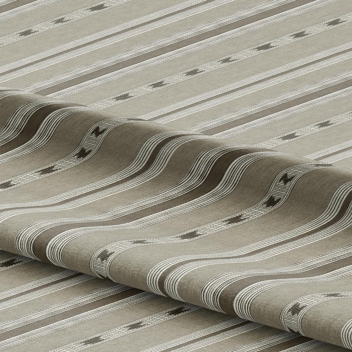 'Dry Grass' Fabric by the Yard (Taupe Gray/ Chocolate Brown)