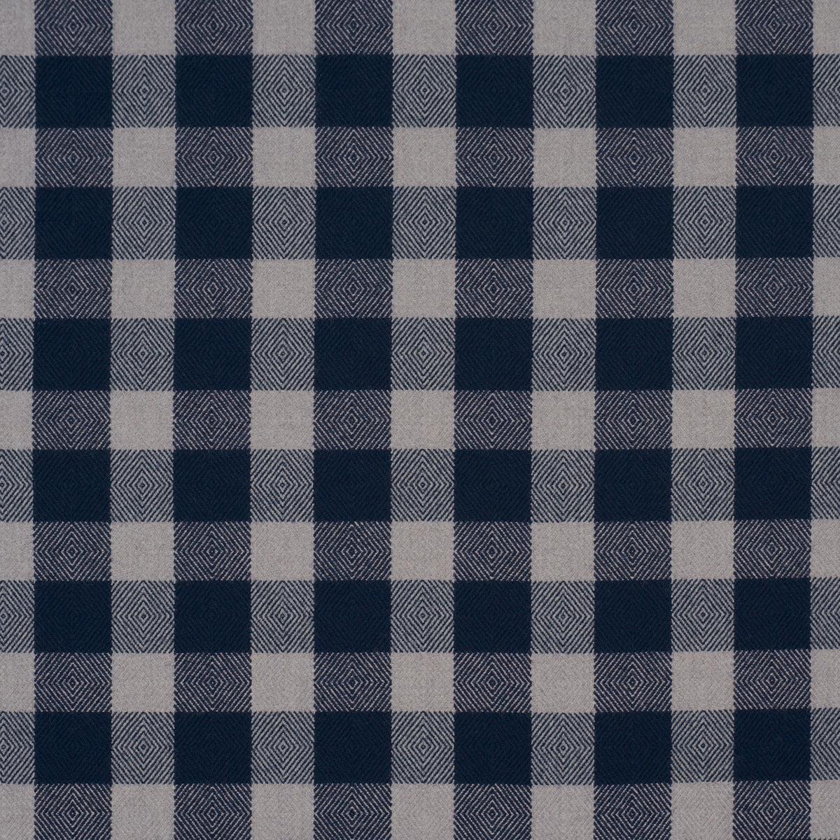 Galt Wool Check - Indigo - Schumacher 81615 Fabric