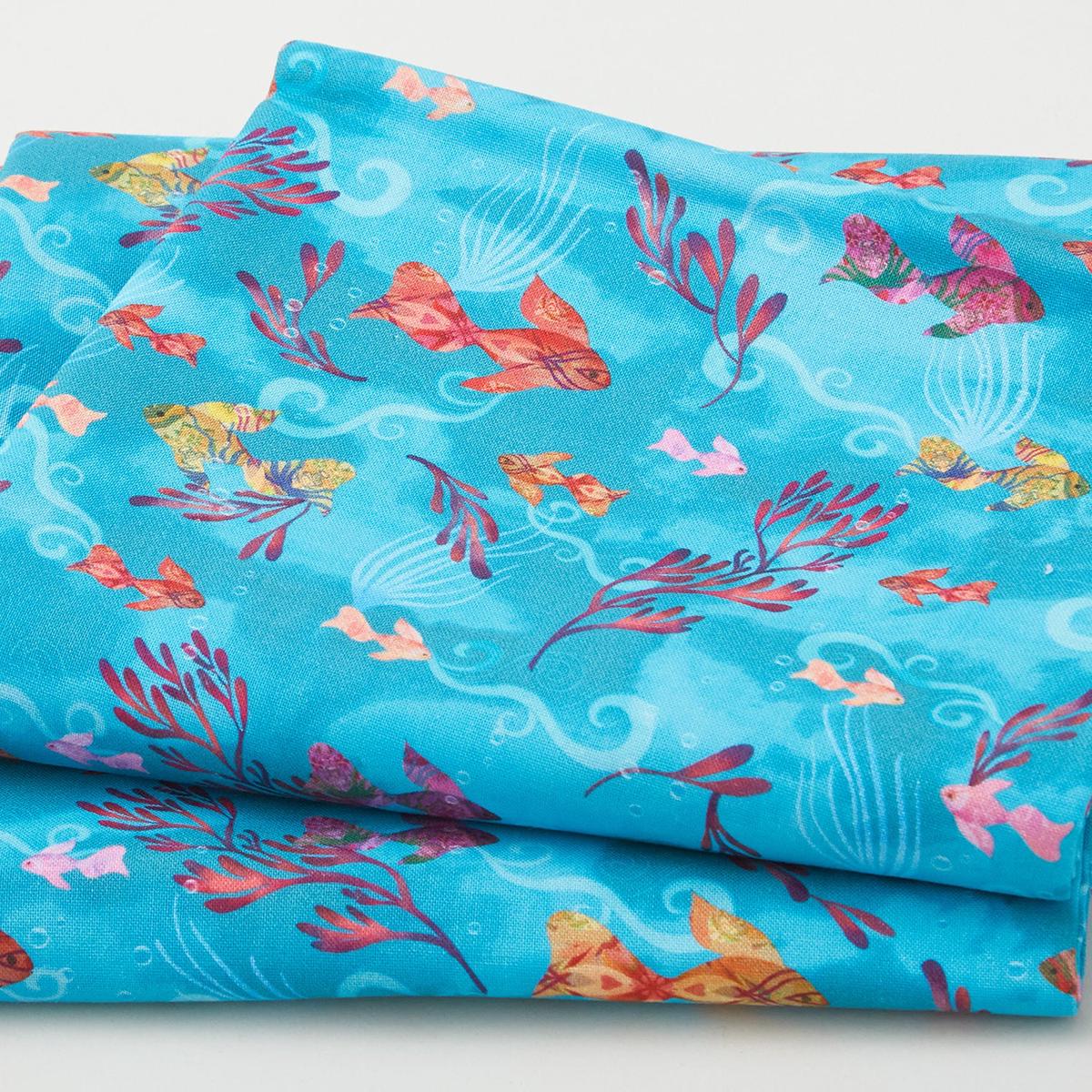 Oceanica Favorites - Fish Teal 2 Yard Cut