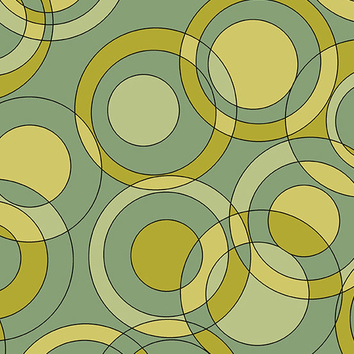 Astrologika by Eye Candy Quilts - Orbit in Greenery