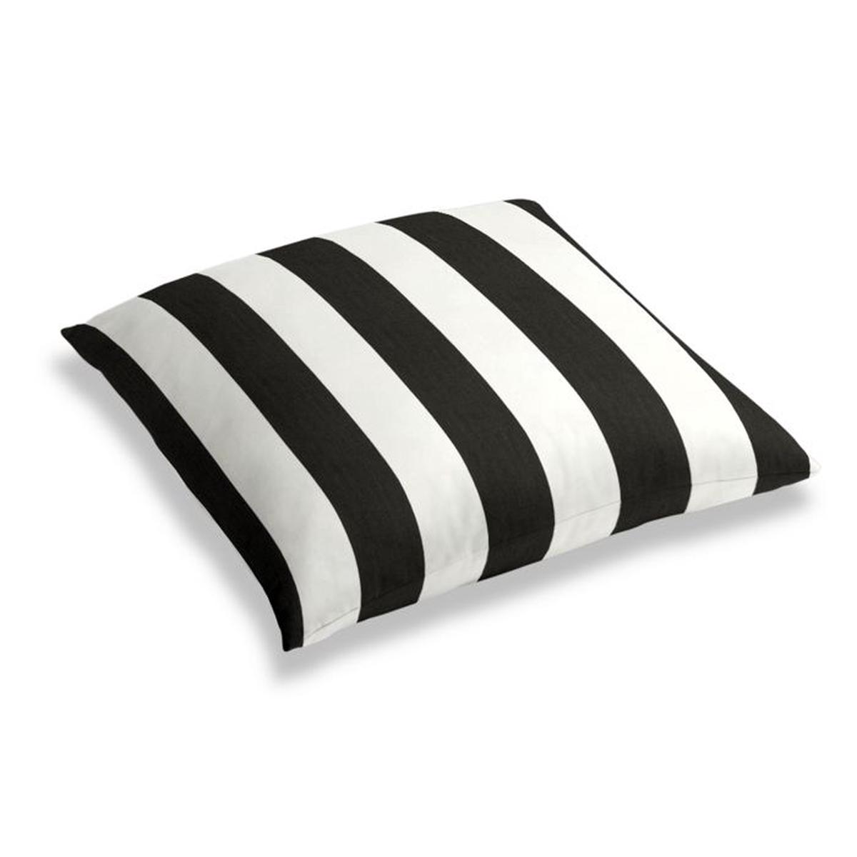 Simple Outdoor Floor Pillow in Sunbrella Cabana - Classic