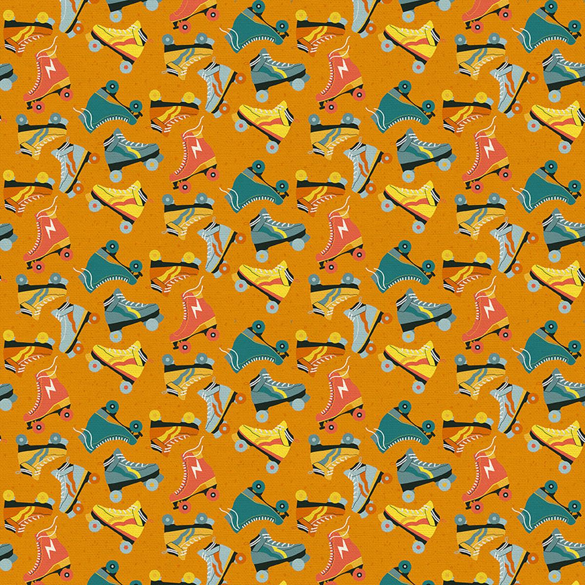 Skate Toss - Orange - Double Gauze