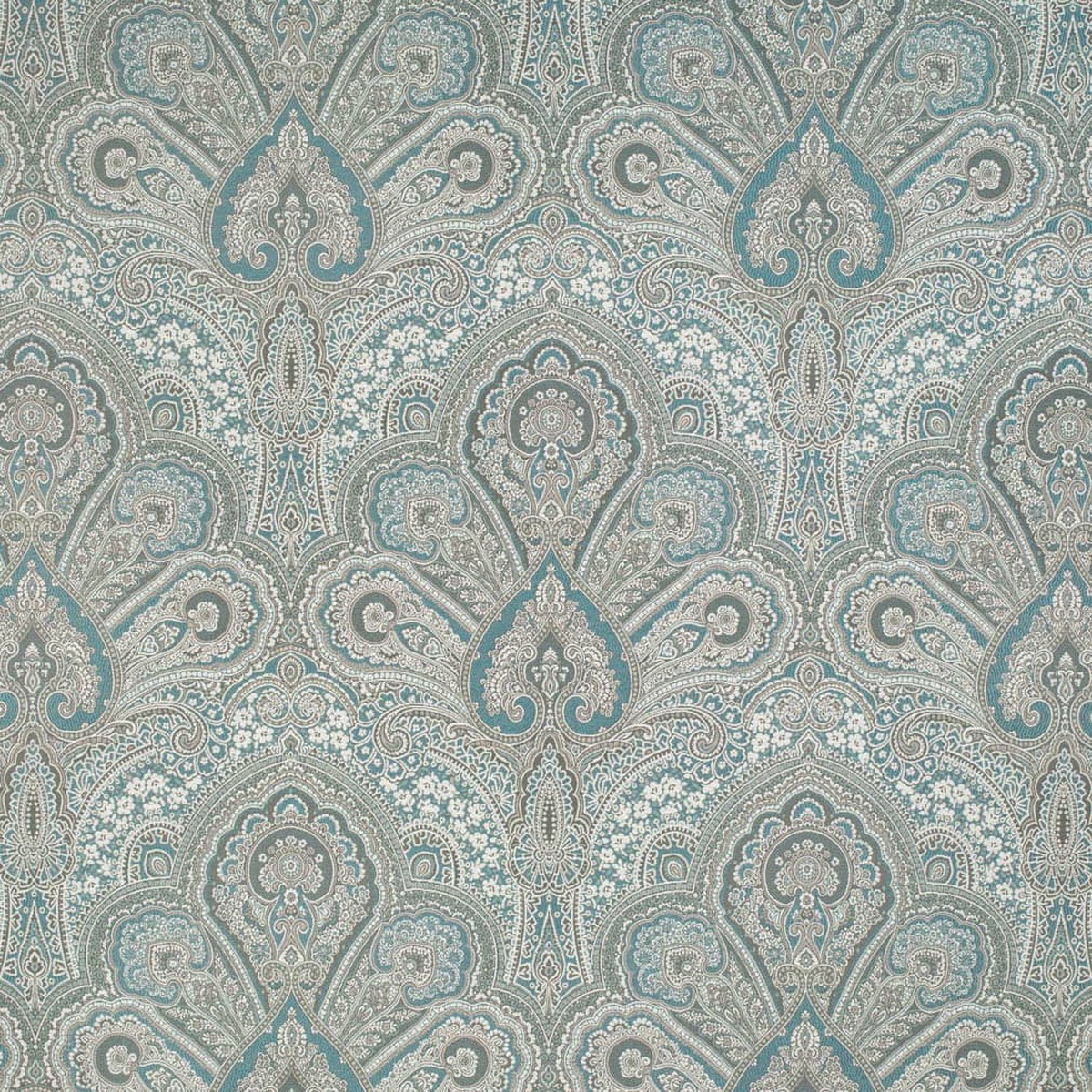 Charlotte - D3299 - Turquoise Flora - Fabric by the Yard