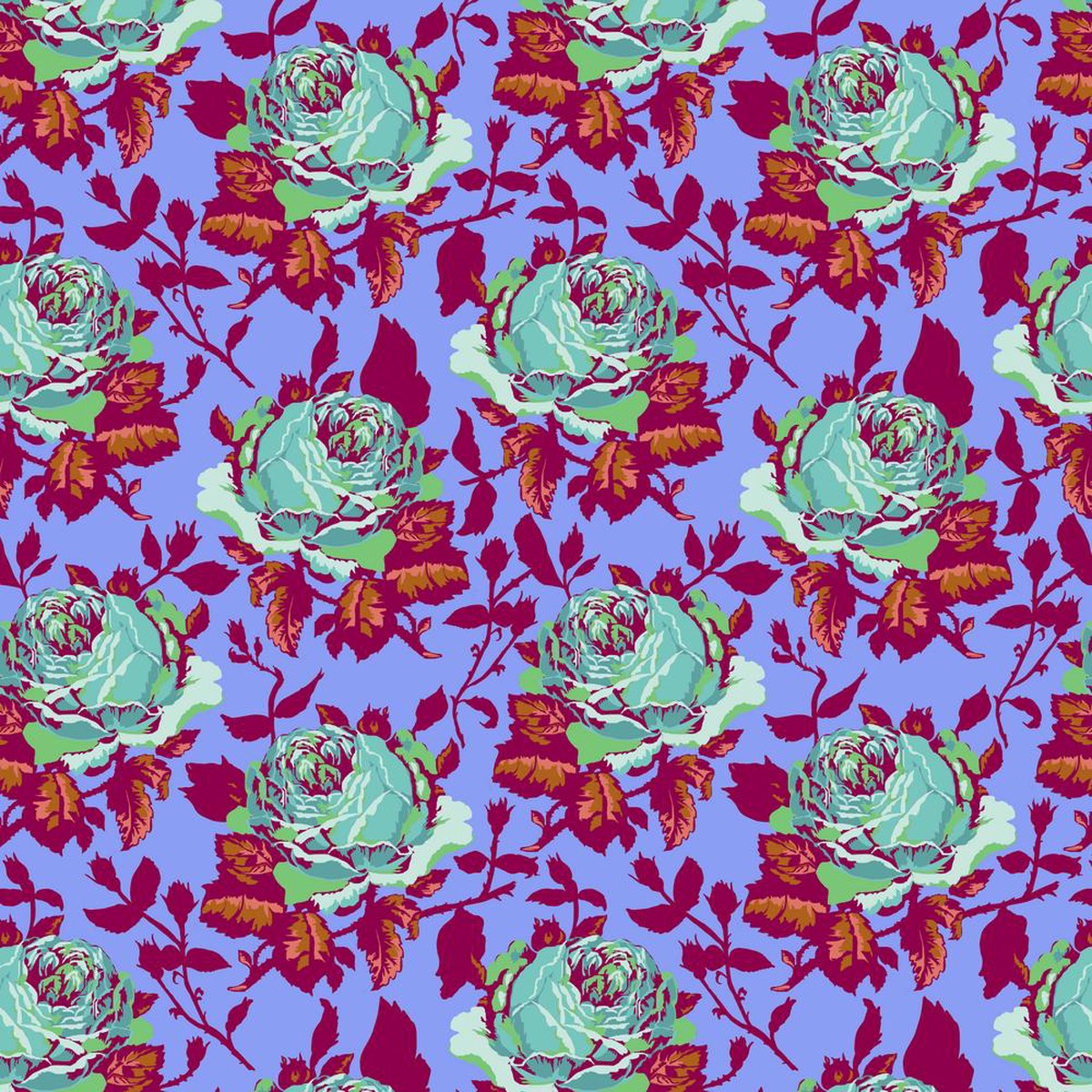 Anna Maria Horner - Vivacious Cotton Lawn - Show Off in Periwinkle