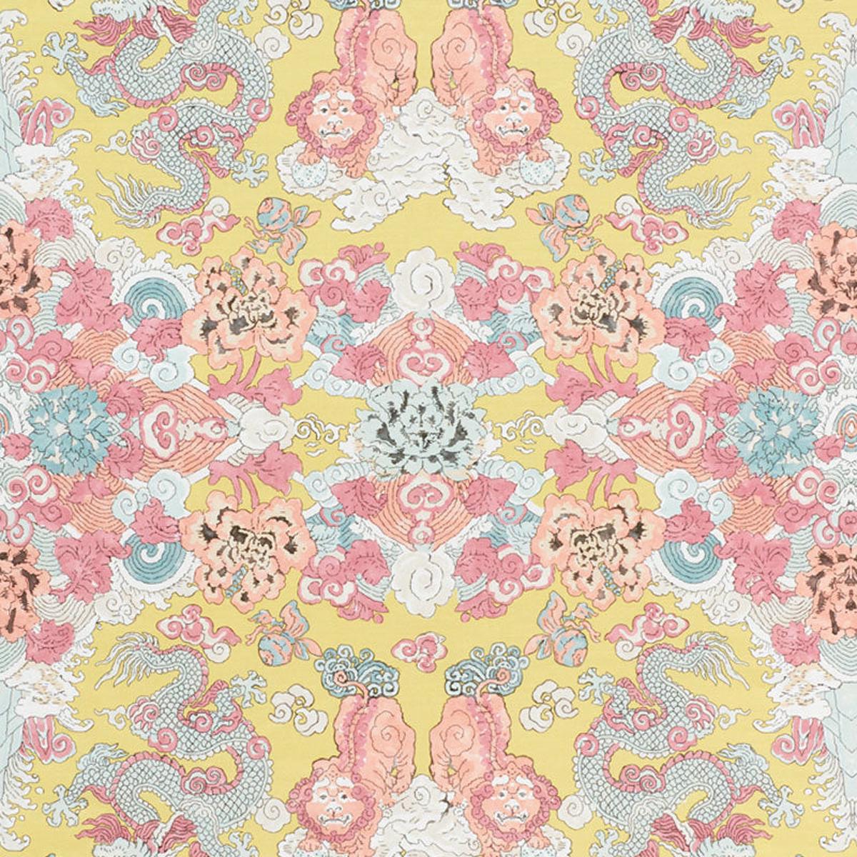 SCHUMACHER FREE SPIRIT MAGIC MOUNTAIN DRAGON PRINTS PRINTS YELLOW - 178052