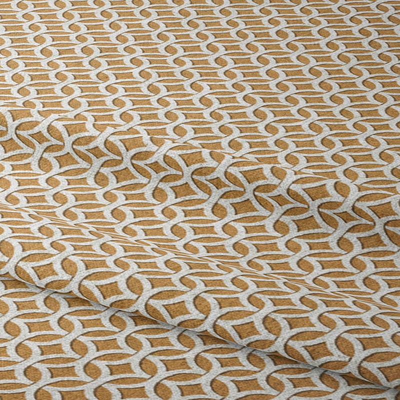 'Vital Lust' Fabric by the Metre (Muted Orange)