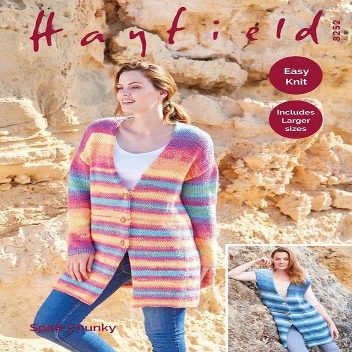 Waistcoat & Jacket in Hayfield Spirit Chunky (8252)