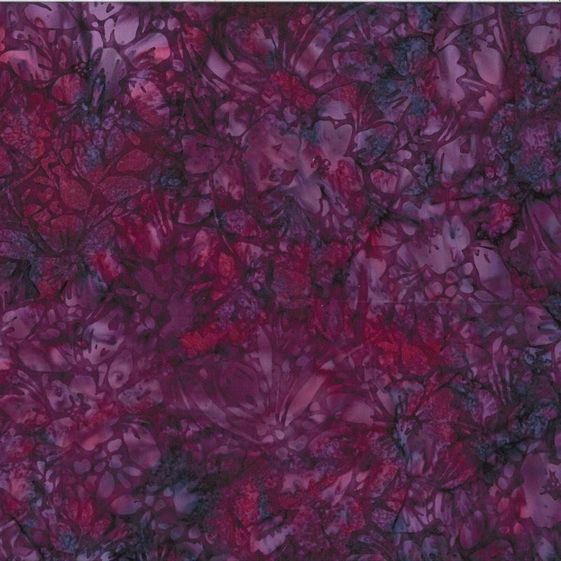 Fabric Hoffman Nightshade Floral Bali Batiks by the Quarter Yard W2606H-533