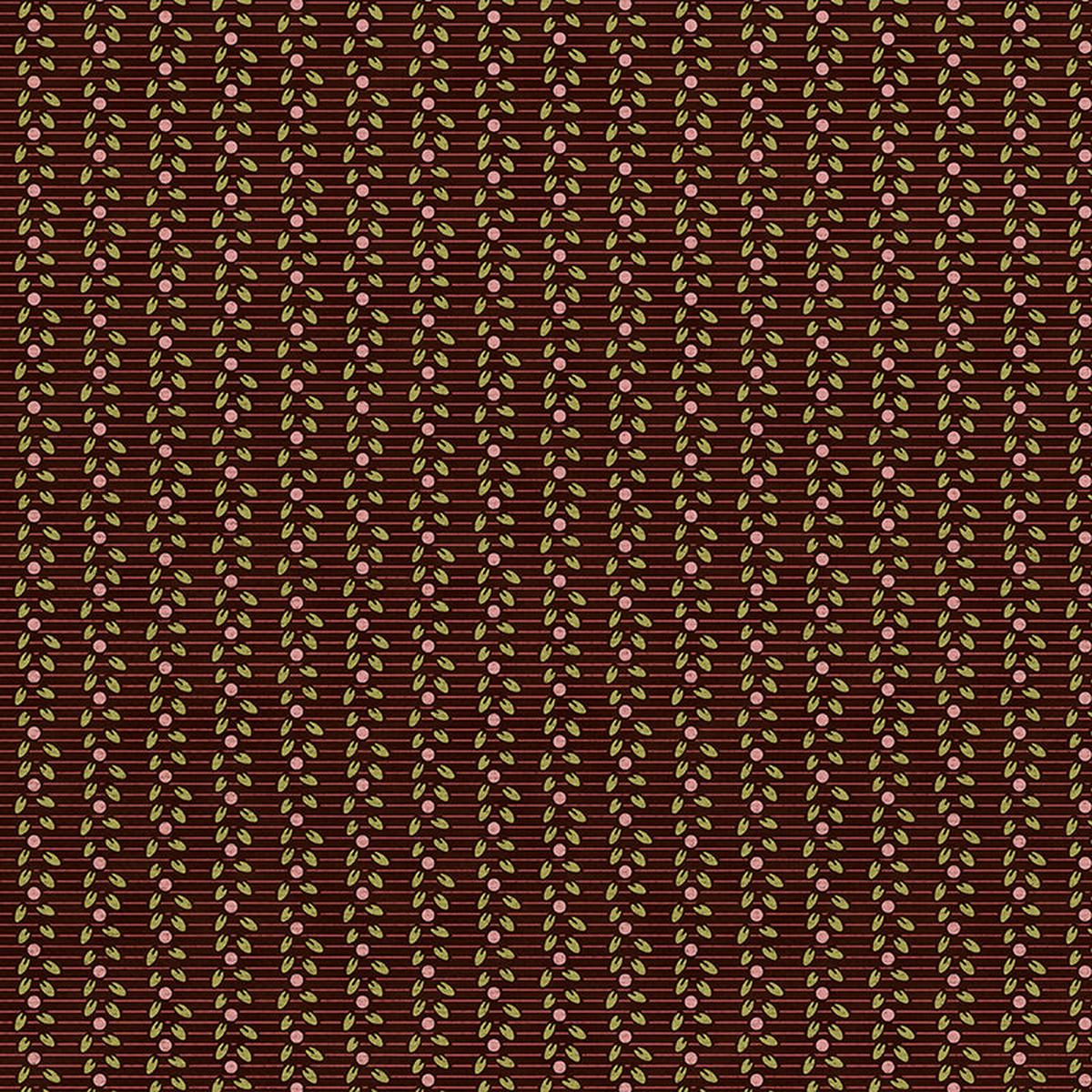 Leaf Stripe - Brown - Canvas