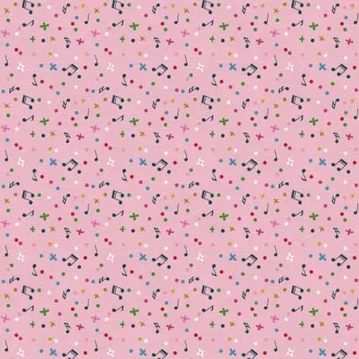 Press Play Music Notes 43"/44" Fabric Per Yard