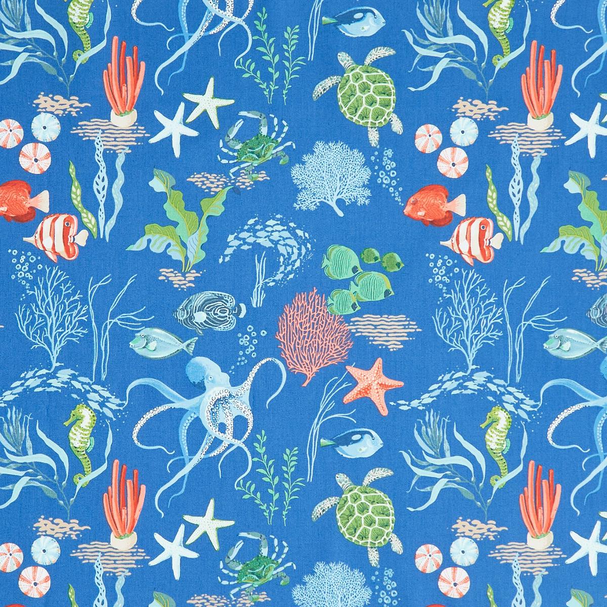 Free as the Ocean - Ocean Main Blue Yardage
