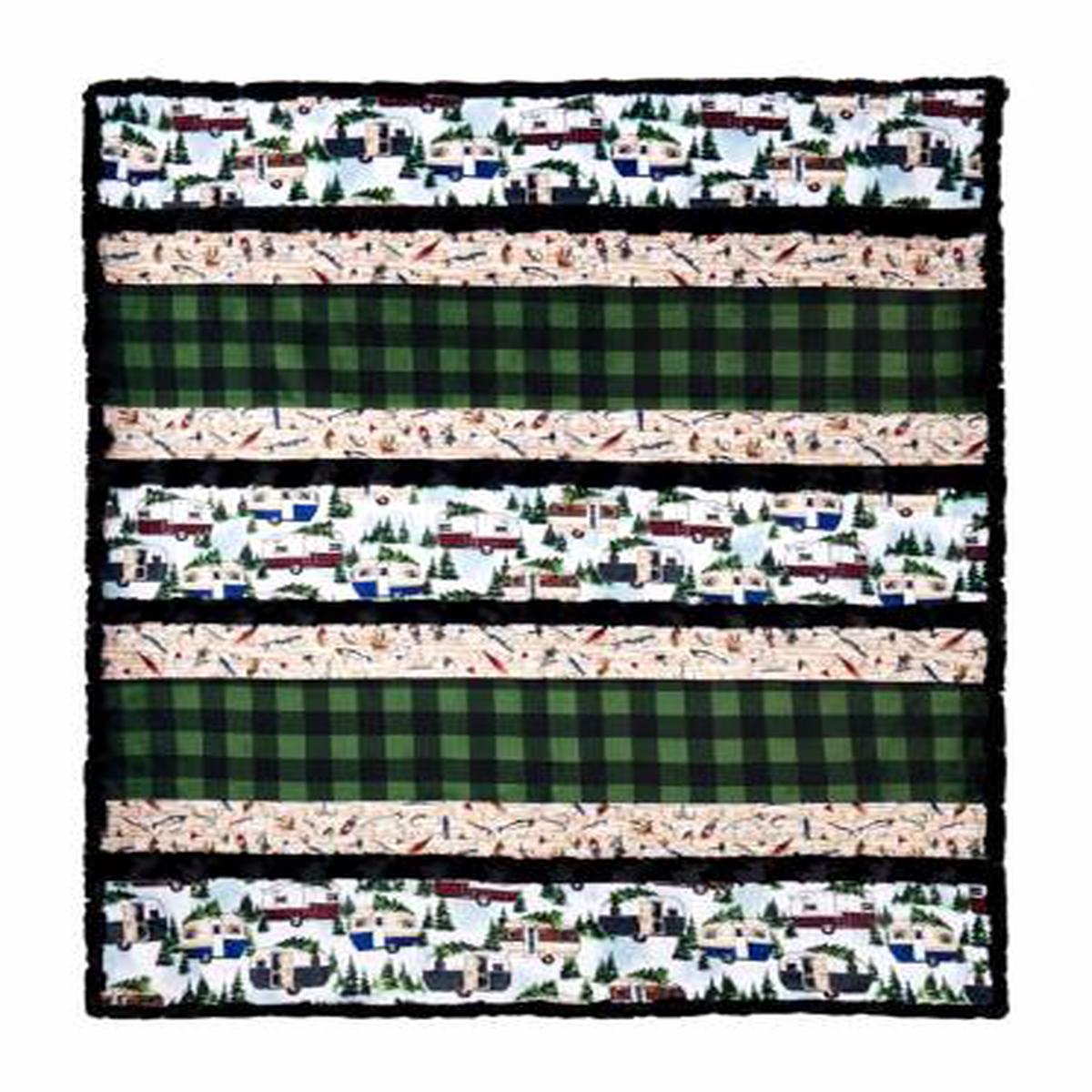 Happy Camper Crazy 8 Cuddle Kit 58" X 68" Shannon Fabrics