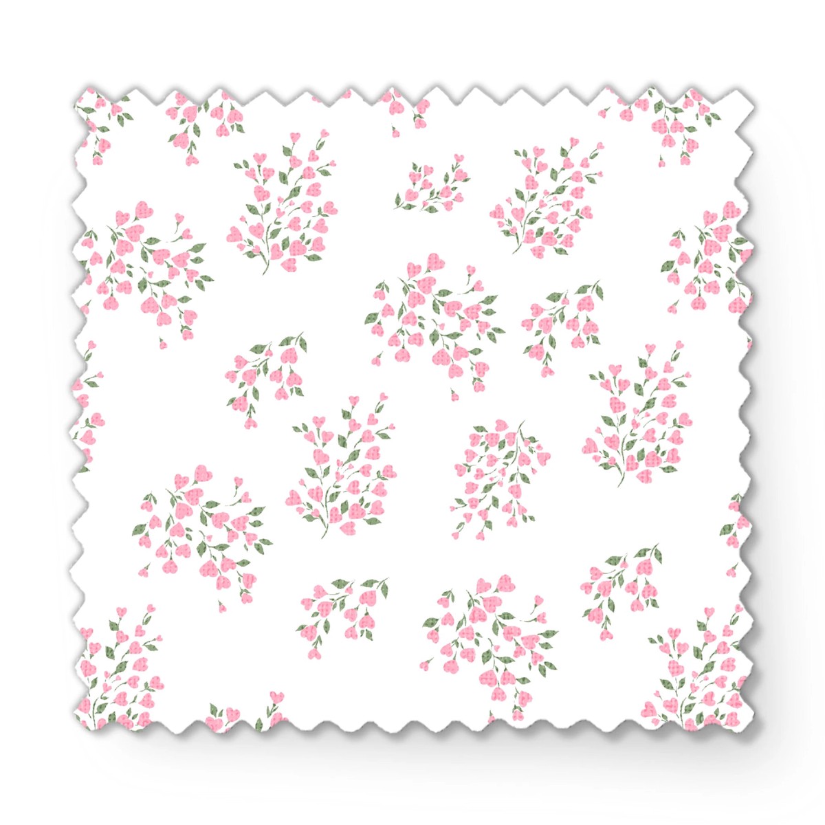 Love Tree on Pink Fabric