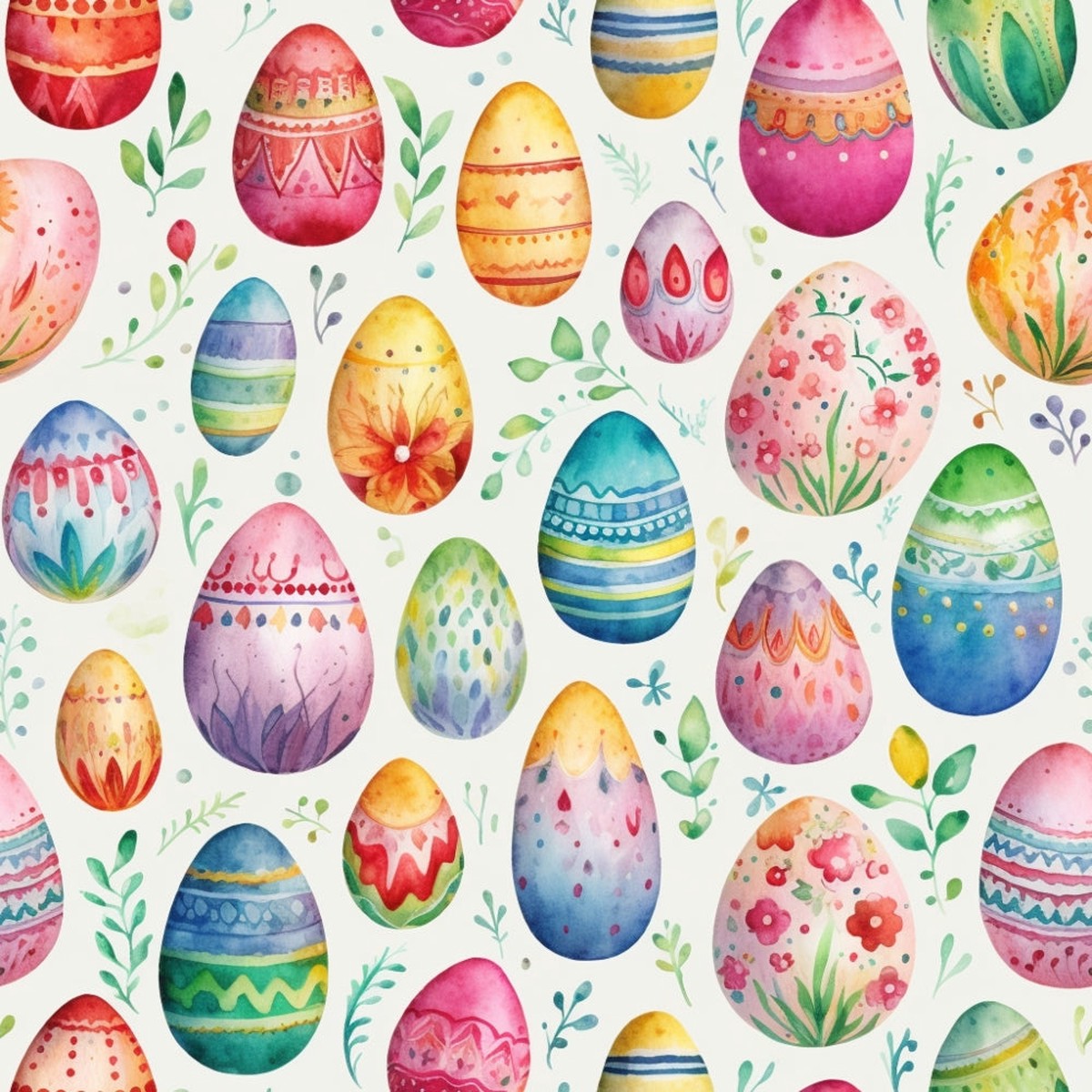 Easter Eggs Pattern 14 Quilting Cotton Fabric