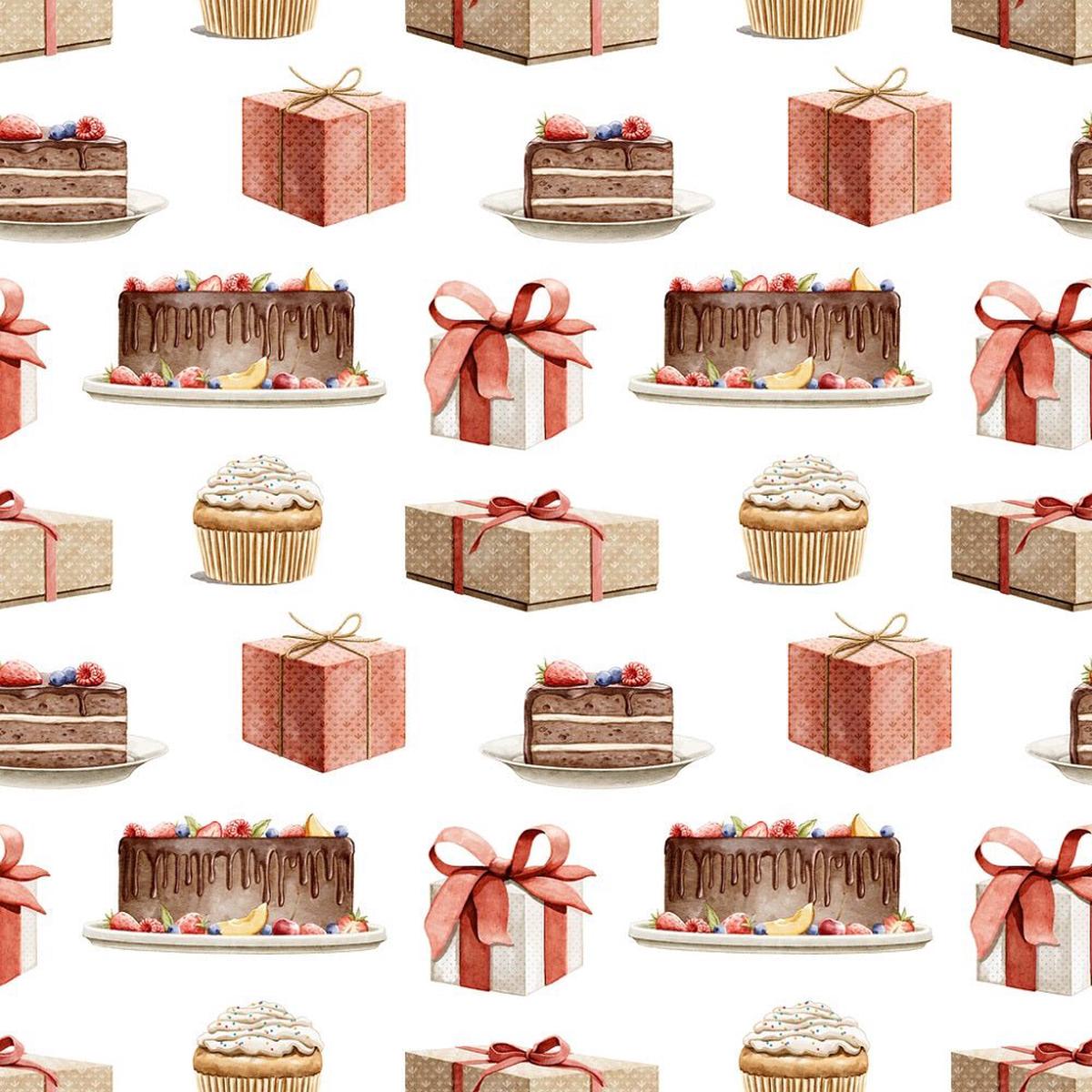 Little Critters It's a Party! Cake and Presents Fabric