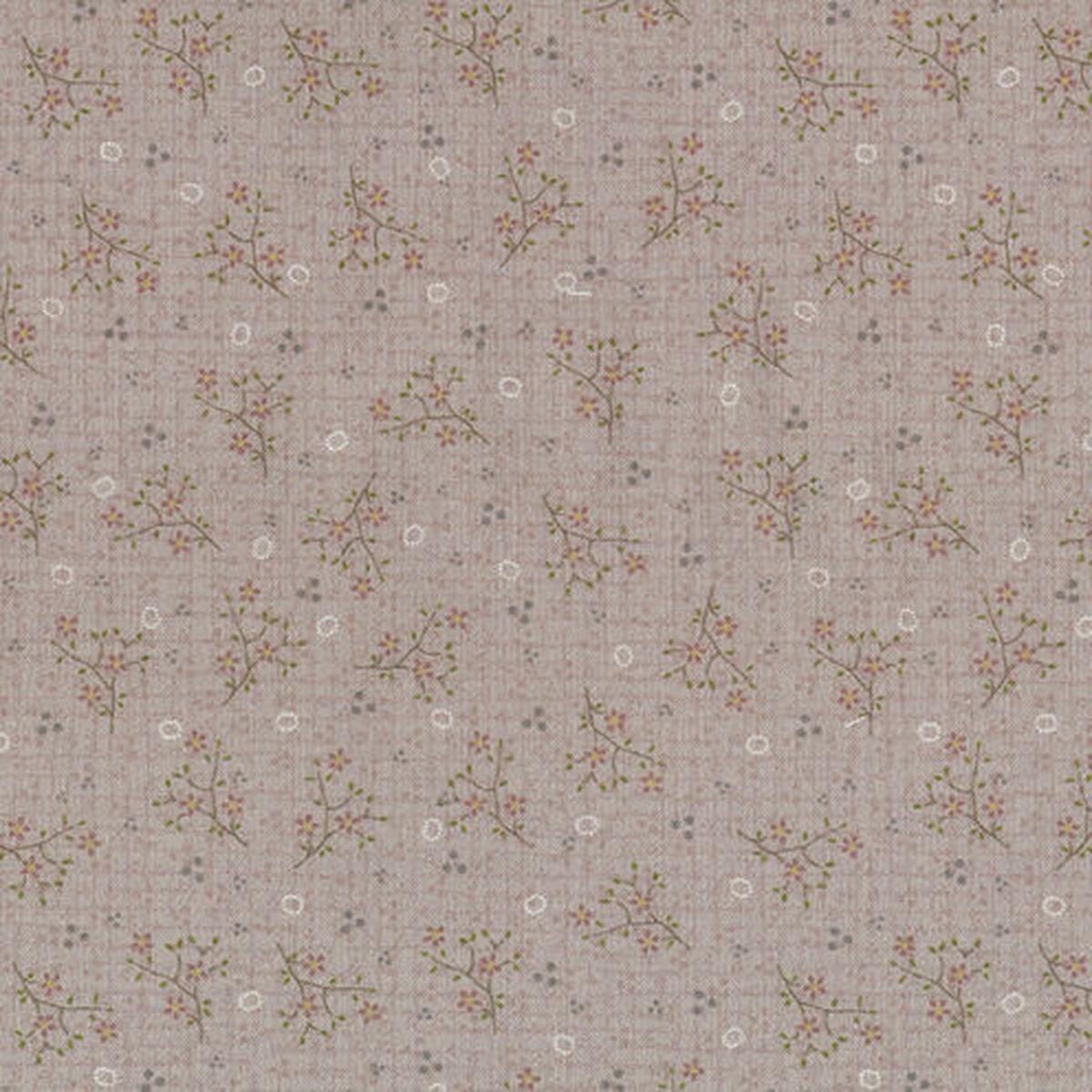 Quilting FABRIC from Lecien, One Stitch At a Time Collection by Lynnette Anderson. 35075-20 Tiny Flower Branches