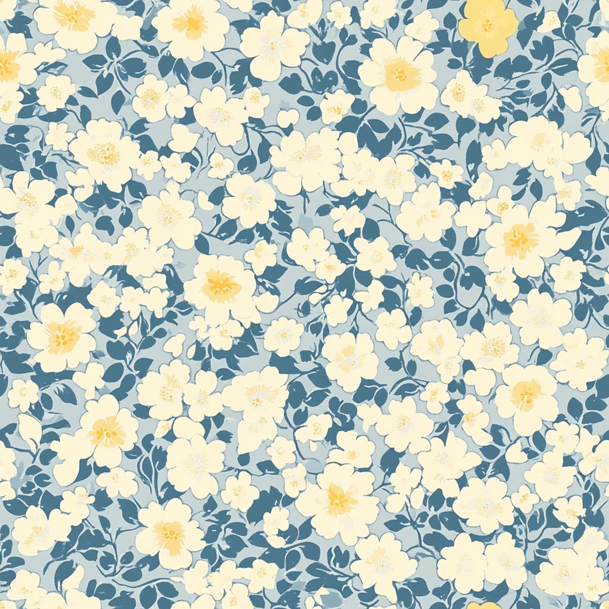Cottagecore Garden Flowers Pattern 20 Quilting Cotton Fabric