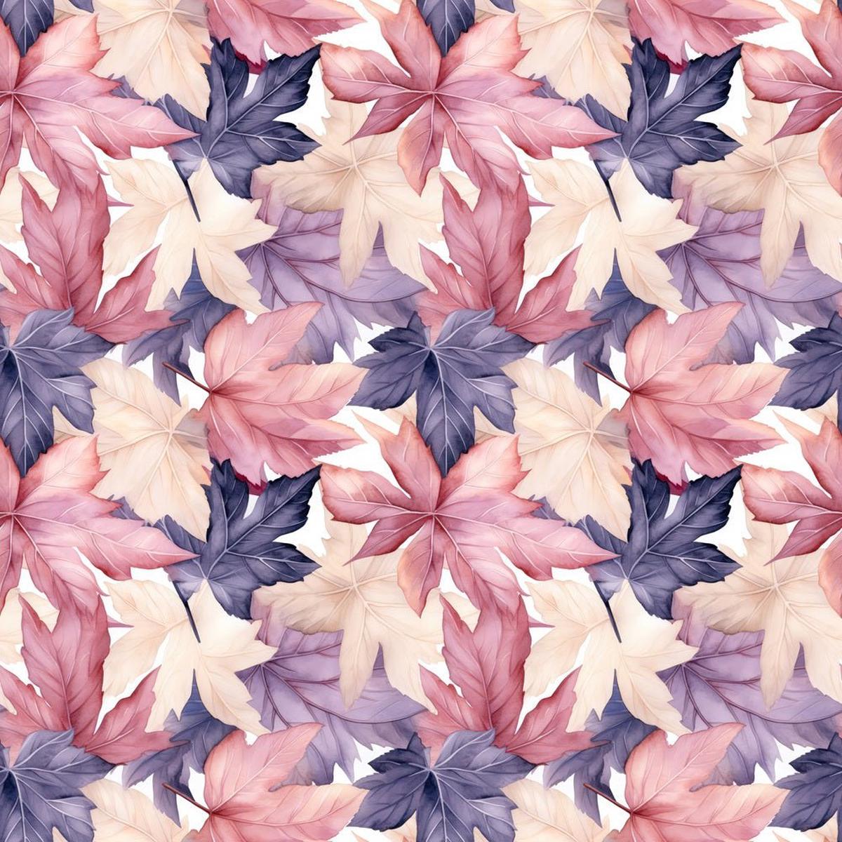 Pastel Leaves Fabric