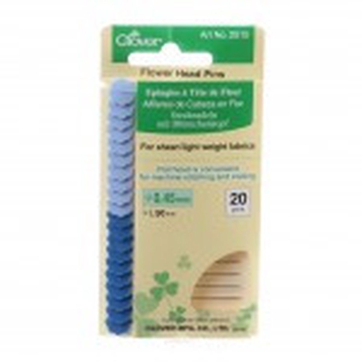 Flower Head Pins - Blue, 2 colors for Shear/Light Weight Fabrics