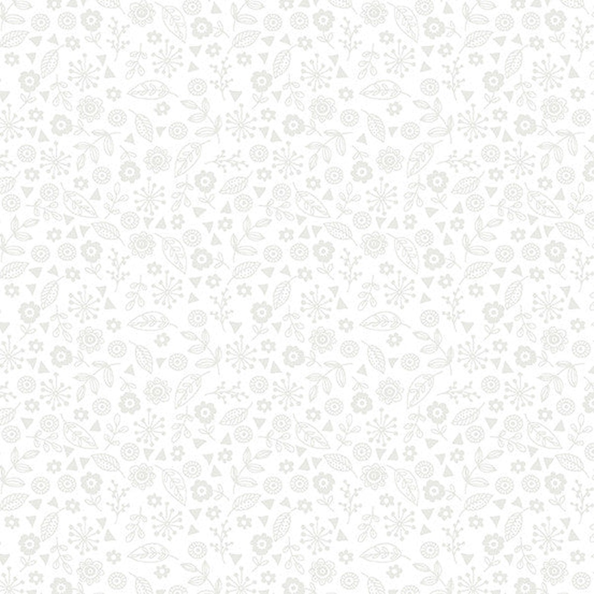 Essentials Doodle Ditzy by Makower: White