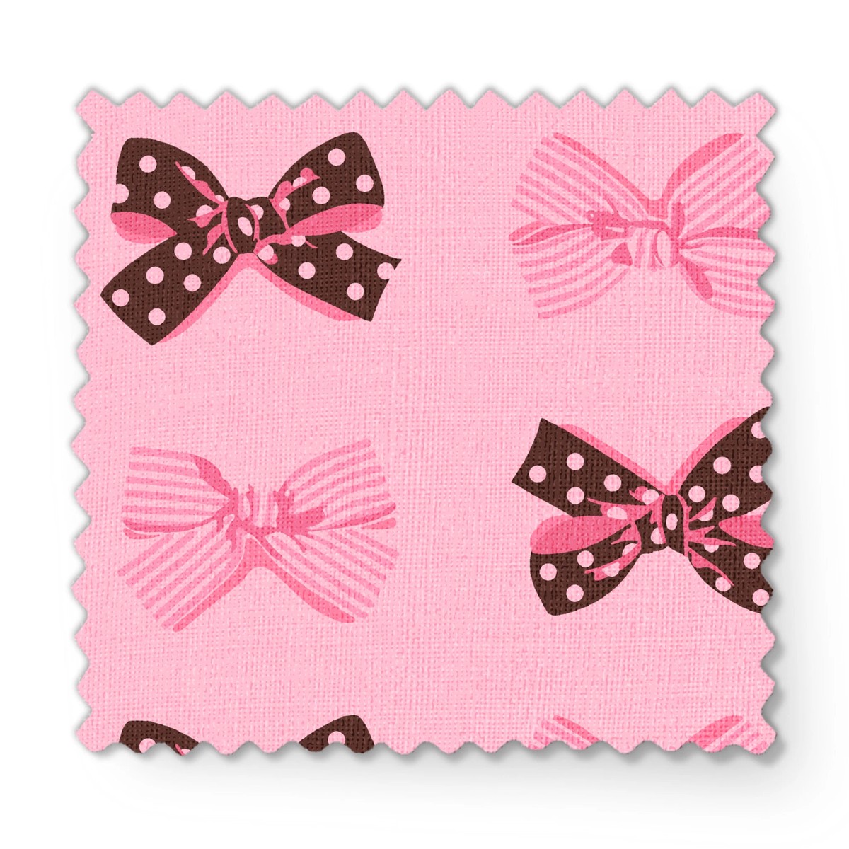July Bow in Cocoa Fabric