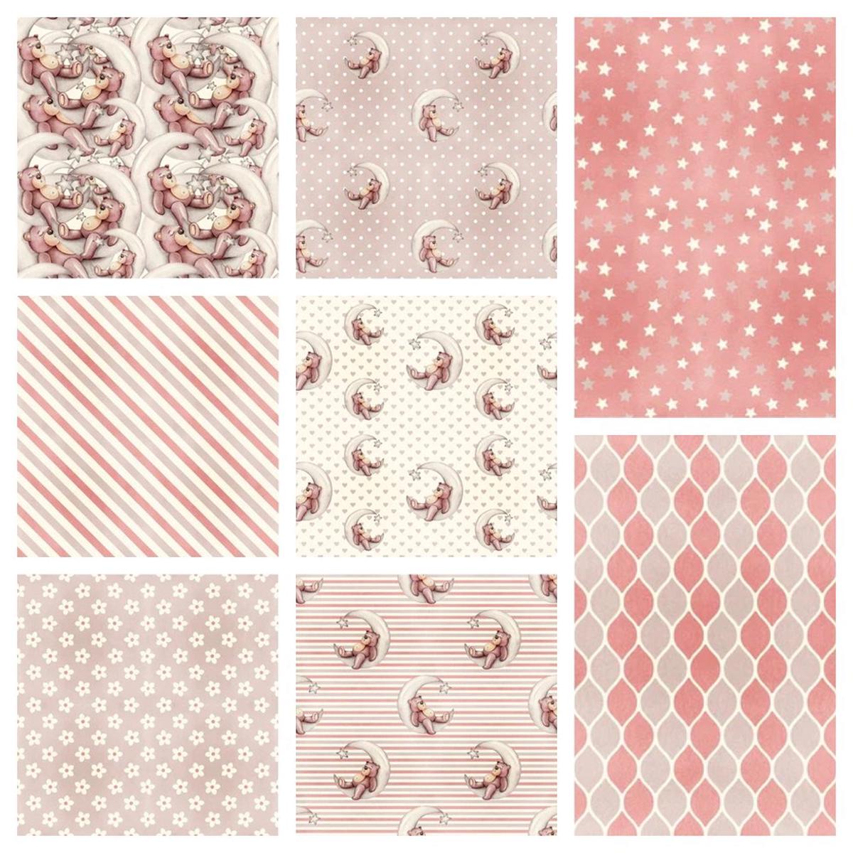 Nursery Bear Fat Eighth Bundle - 8 Pieces