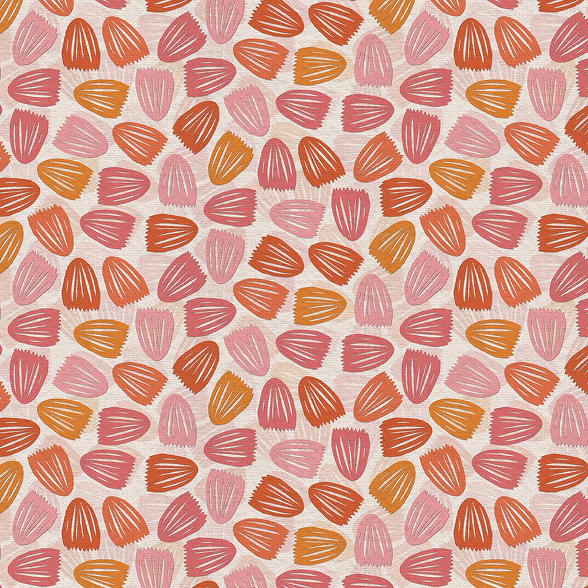 Tulip Toss - Pink - Sateen - 60"
