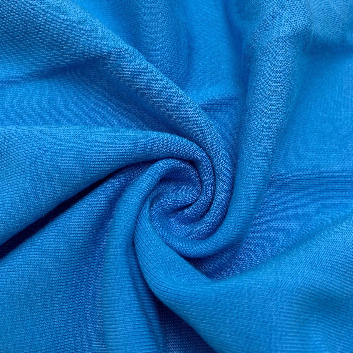 Carribean Sea - Bamboo/Cotton Fleece Stretch Jersey - Blue - 0.48M Bundle