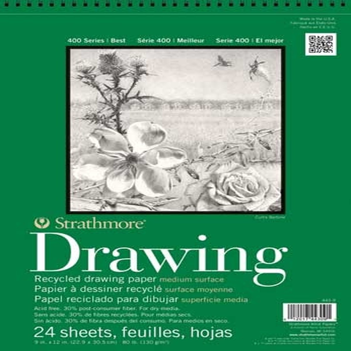 Strathmore Recycled Drawing Paper Pad 18x24