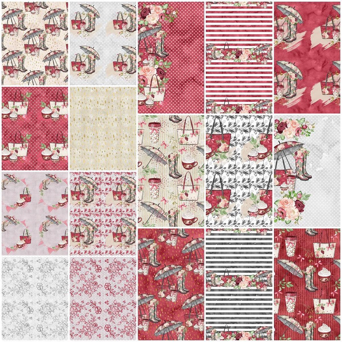 Rain Romance Fabric Collection - 12 Yard Bundle