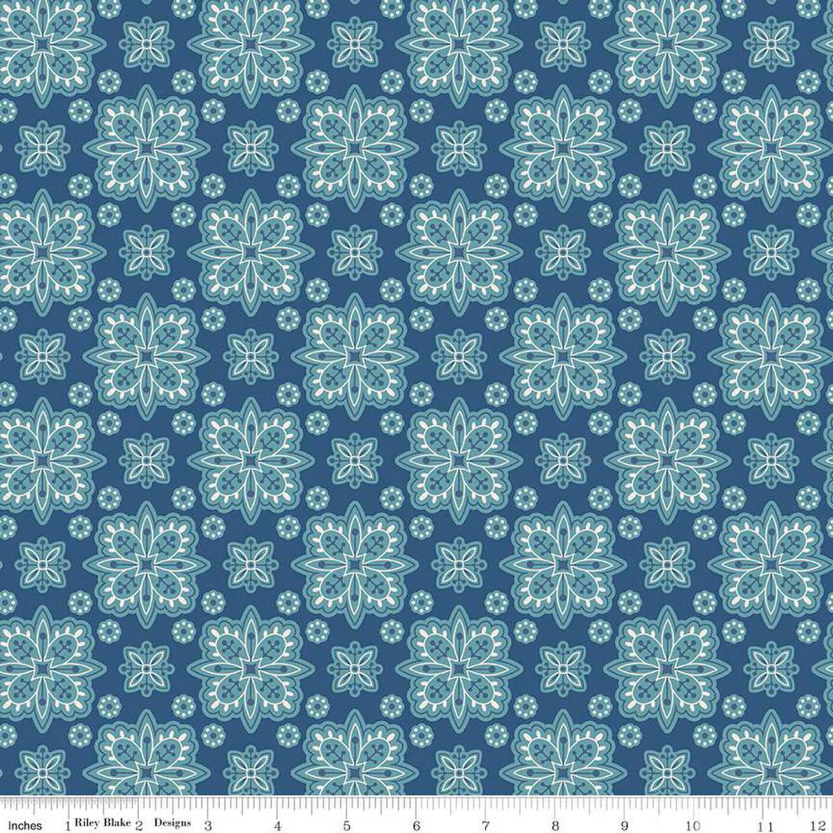 Fabric Riley Blake Parade Dark Denim Americana by the Quarter Yard C16085-DKDENIM