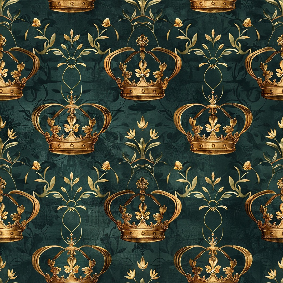 Jamesons Crowns Pattern 6 Quilting Cotton Fabric