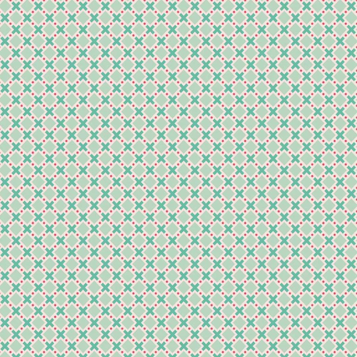 Riley Blake - Berry & Sage - Lori Holt - Criss Cross Sage C17396