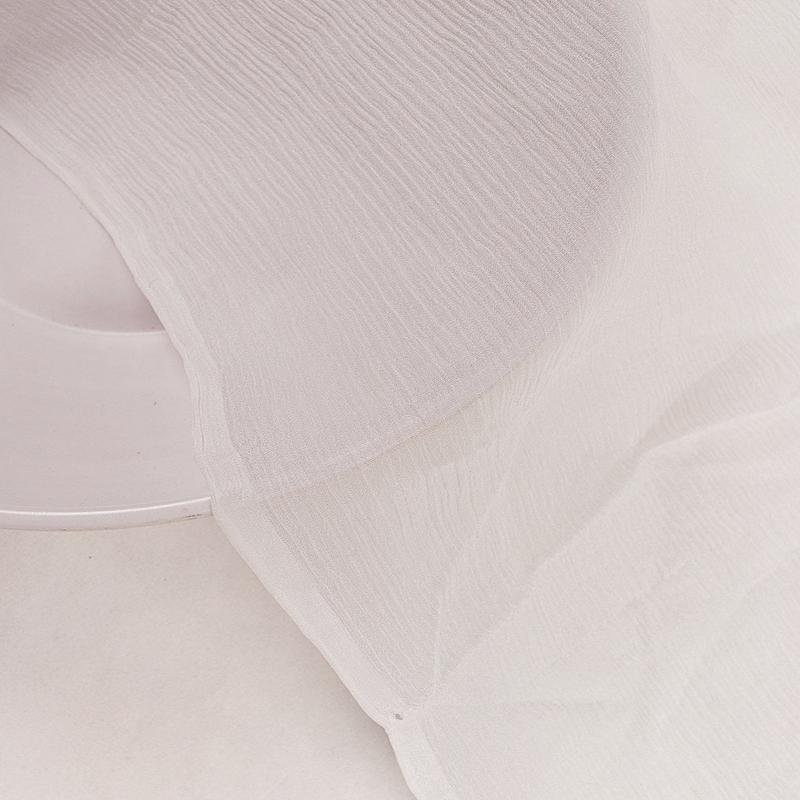 Platinum Pure Silk Chiffon Fabric ( Swatch 10x12" )