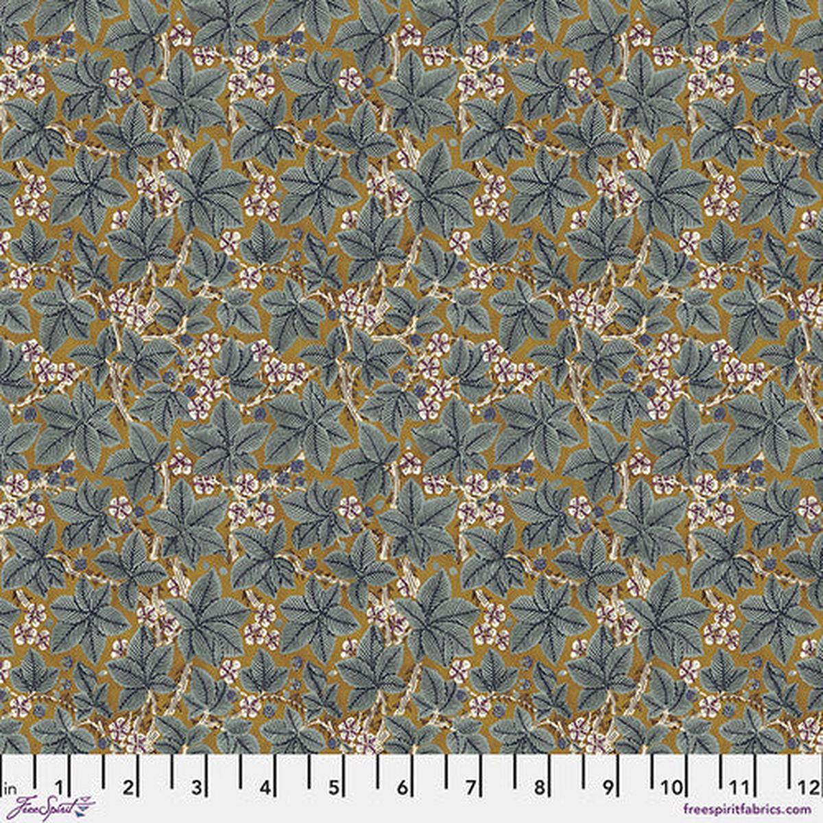 Fabric BRAMBLE SUNFLOWER, Red House Collection, Original Morris & Co, PWWM056.SUNFLOWER - fat 1/4