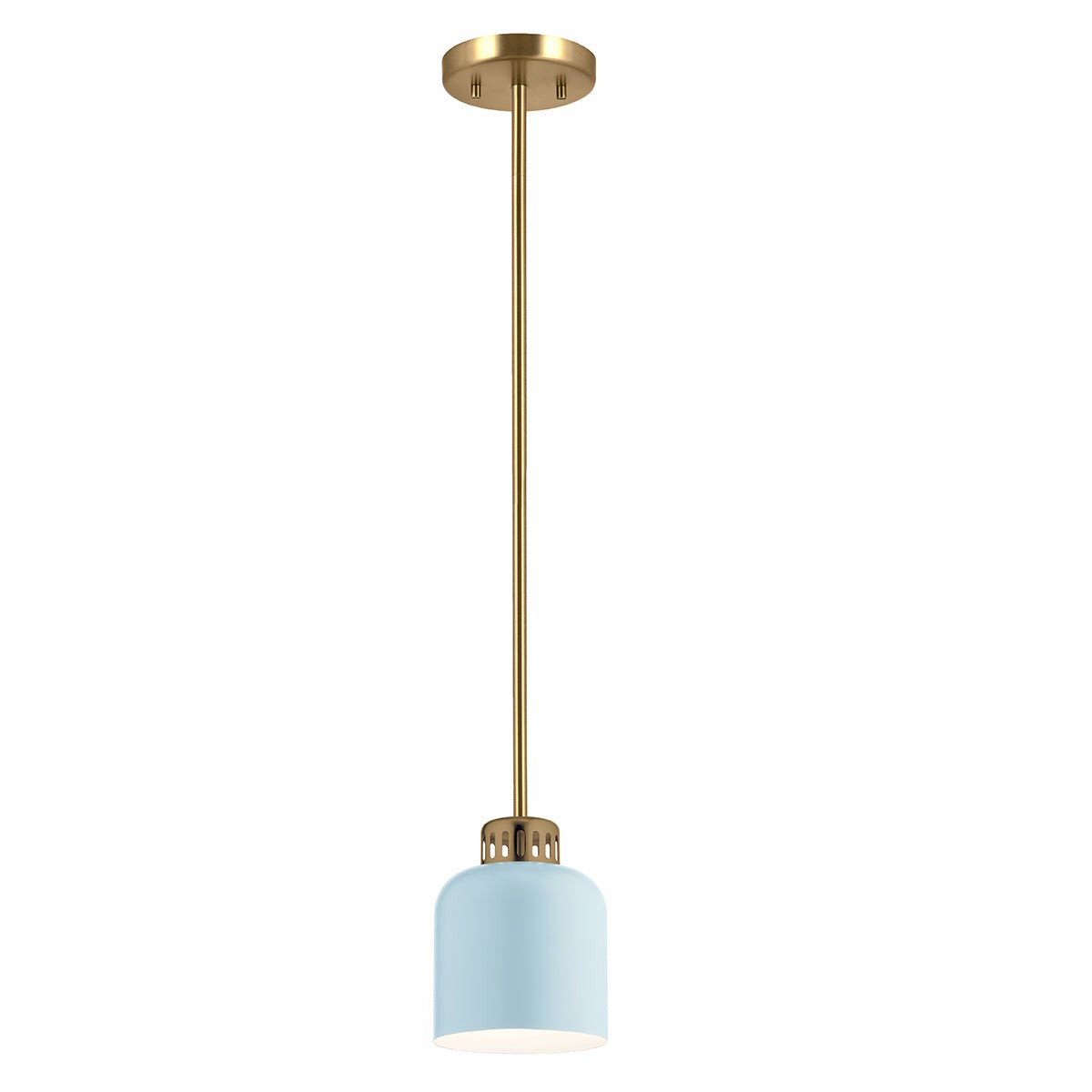Lucas + McKearn York 1 Light Duo-Mount Pendant in Brass