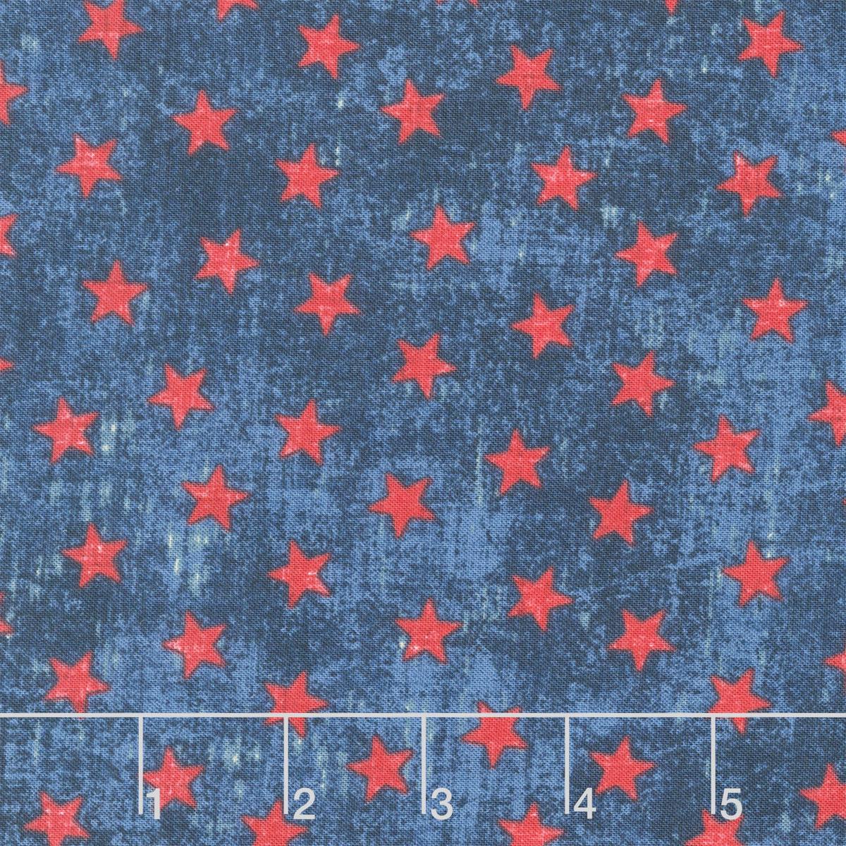 American Heartland - Stars Navy Red Yardage