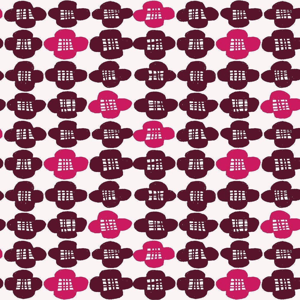Neko No Yume Hana By Hitomi Osumi For Cotton + Steel Fuchsia Bloom