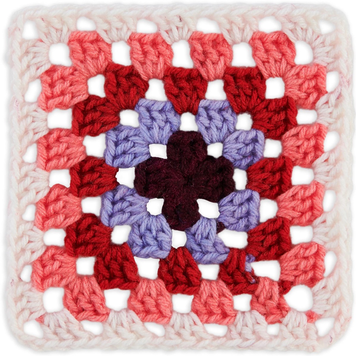 Red Heart All in One Granny Square Yarn - Hot Stuff